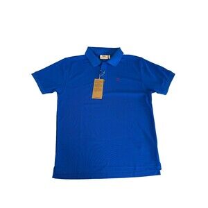 Fjällräven Crowley Piqué Shirt Men’s Medium Blue NWT Short Sleeve Lightweight